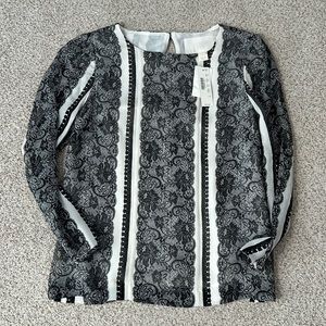 NWT J. Crew Collection Chiffon Toile Blouse, 0